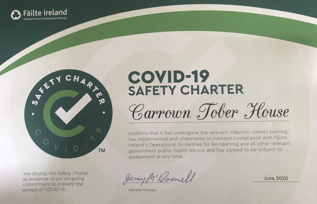 Covid-19 Safety Charter Carrowntober House